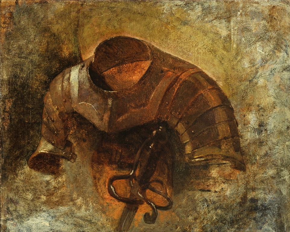 Cuirasse et garde d’épée, étude pour La courtisane moderne (Philadelphia Museum of Art et coll. Stuar Pivar, New York)